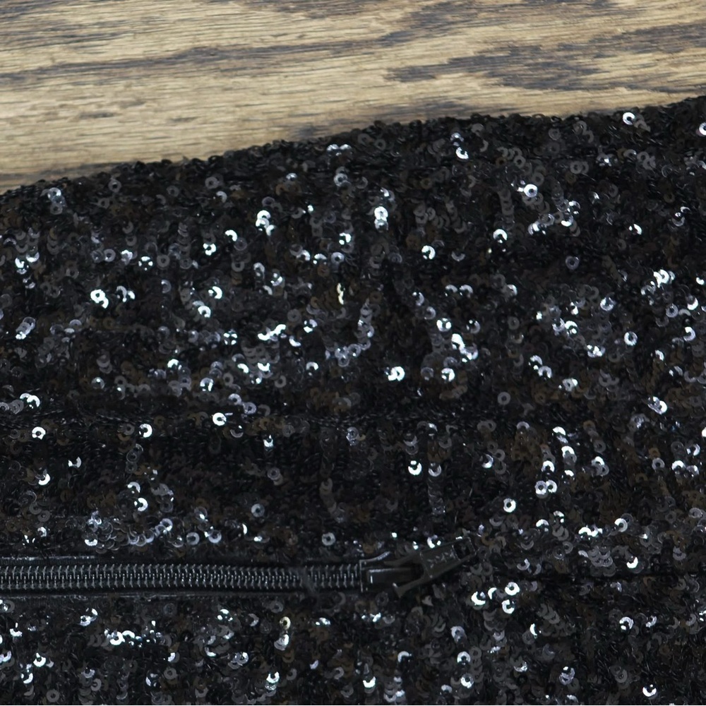 Black Sequin Boots - Picture 3 of 5